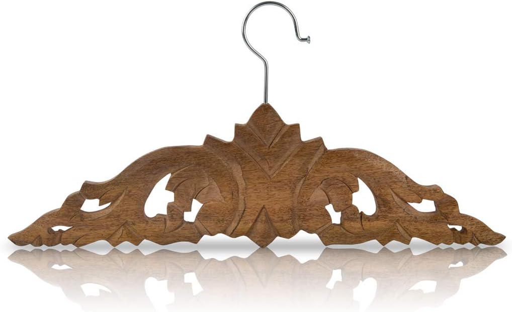 Handmade Vintage Wooden Wedding Suit Jacket Tuxedo Shirt Coat Clothes Hanger for Groom & Bridal Wedding Dress Non Slip Smooth Finish Swivel Hook Bridal Shower Party Favor Gift Ideas