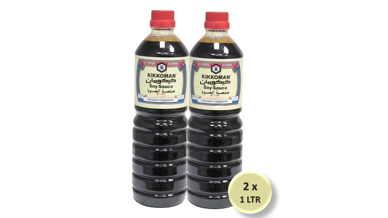 Kikkoman Soya Sauce (1L)- Pack of 2