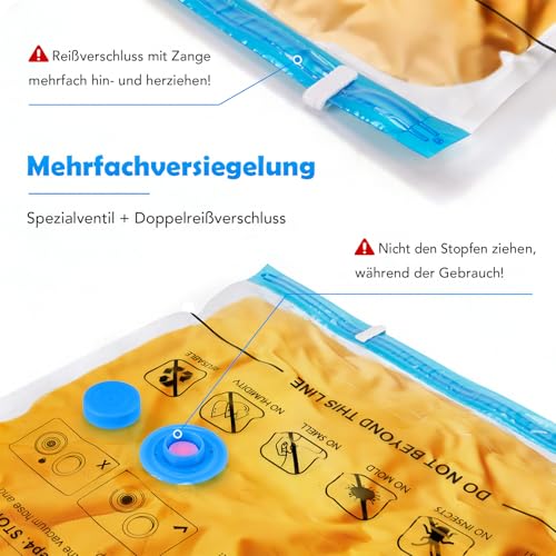Accenter Vakuumbeutel für Kleidung, Kleiderschrank Organizer,7 Stück – Ansicht 5