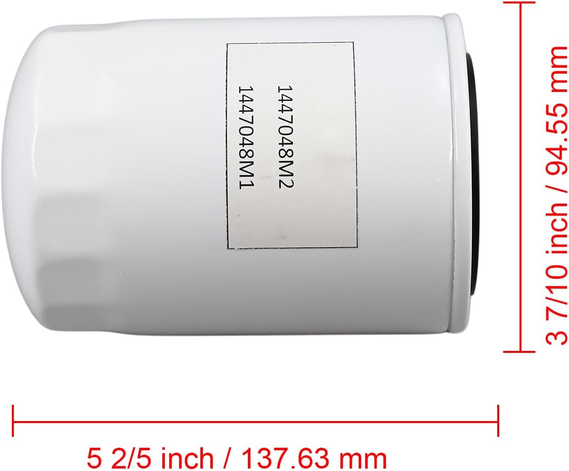 Oil Filter 1447048M2 1447048M1 Compatible with Massey Ferguson Tractors 165 175 180 255 265 285 1080 1085 10801085 271 471 563 Compatible with Perkins Engines 1104C-44 A4.248