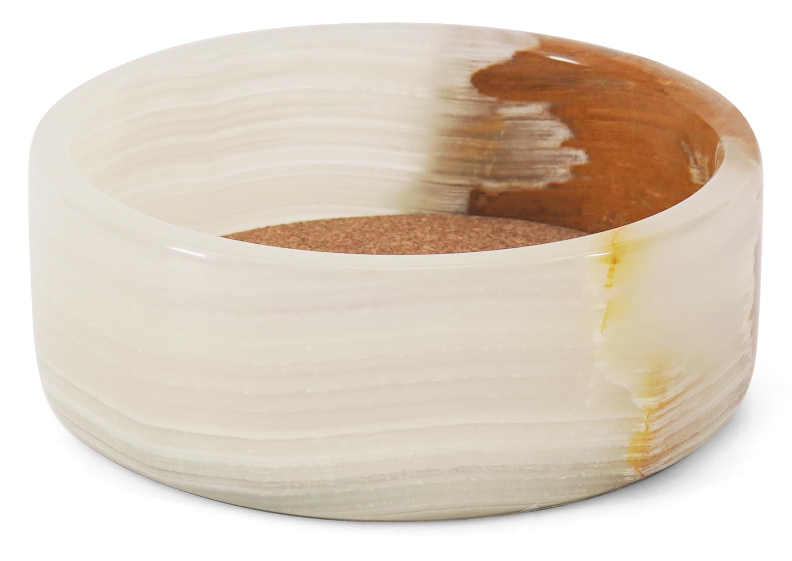 Radicaln Marble Wine Coasters 5.5" Inches White Onyx Wine Bottle Coasters for Home Bar, Ideal Absorbent Cork Holder for Champagne Bottle & Dining Room