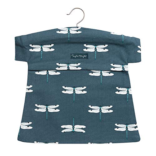Sophie Allport - Dragonfly Peg Bag, Clothes Peg Storage Bag, Wooden Hanger, 100% Cotton