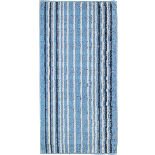 Cawö Home Noblesse Lines 1082 Sky - Toalla de mano (11 unidades, 50 x 100 cm)