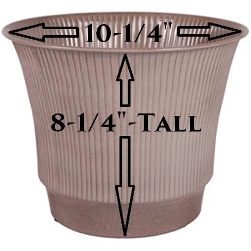Robert Allen Mpt01842 Madison Ironstone Planter, 10", Latte #TOP1