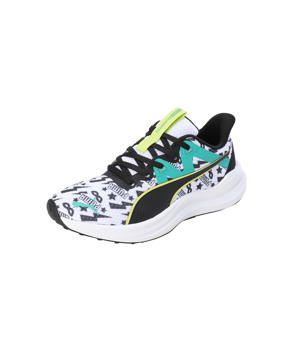 Puma Unisex-Kid Reflect Lite Masked Hero Jr White-Black-Sparkling Green-Lime Sheen Sneaker - 4 UK (39565101) (B0CT8RJLKM) Amazon Price History, Amazon Price Tracker