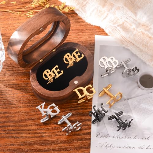 Mancuernillas personalizadas para hombre en acero inoxidable miniatura 4