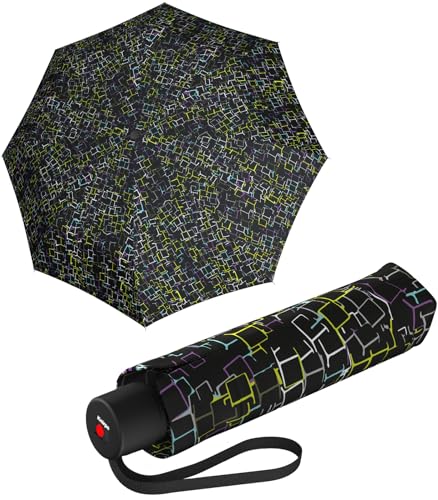 Preisvergleich Produktbild Knirps Taschenschirm A.050 Medium Manual Cubes - Black