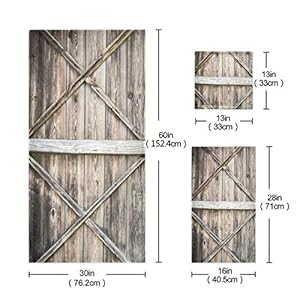 Oyihfvs Vintage Wooden Old Door with Lock Texture Set of 3 Highly Soft Absorbent Towels 1 Bath Towel 1 Hand Towel 1 Face Washcloth for Spa Bathroom Hotel Kitchen Beach Gym