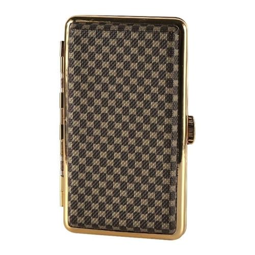 GUIPAI Metal Cigarette Case | Smart Internal Divider | Retro and Stylish | Pocket size | Gift Box Included | Unisex |