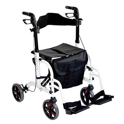 Aidapt VP184 Duo Deluxe Rollator und Transportsitz in Einem, weiß