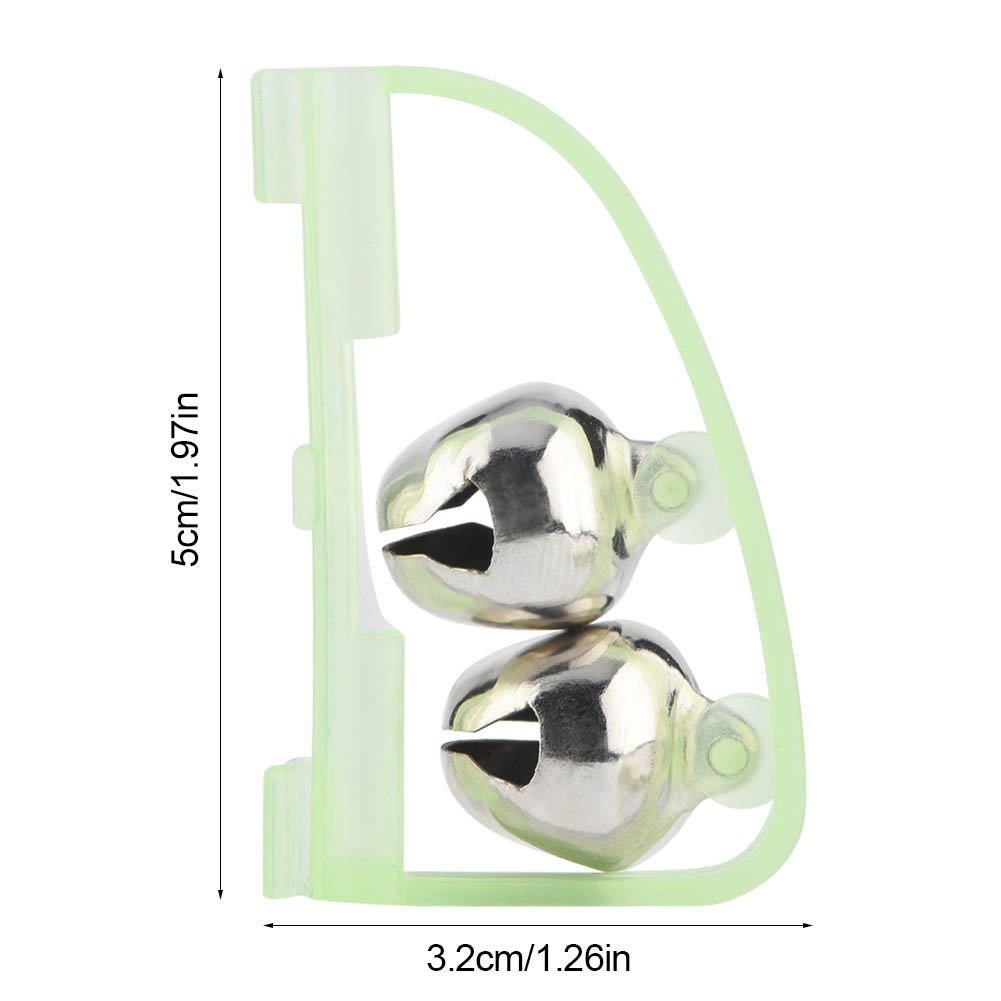 Dzwonki do wędek Klips na końcówkę wędki LED Light Alarmy do przynęt Dzwonki, 20 sztuk Noctilucent Alarm Podwójne dzwonki alarmowe Sea Saltwater Fishing Clip on Bait AlarmTackle Akcesoria