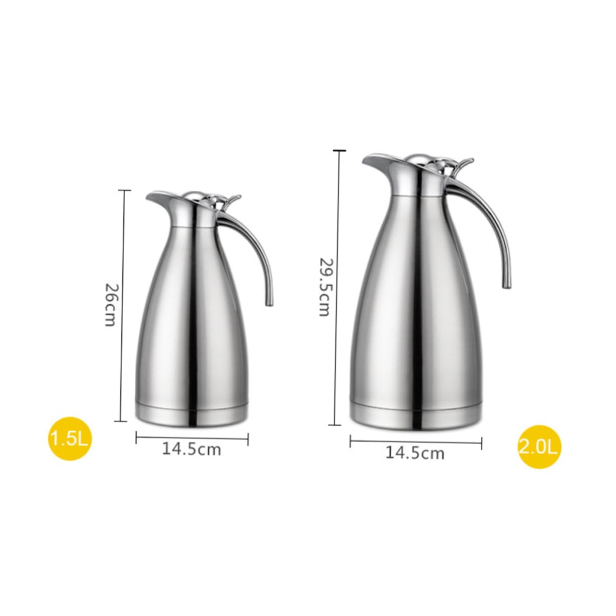 Bouteille Isotherme Acier Inoxydable 1, 5 L pour Thé et Boisson