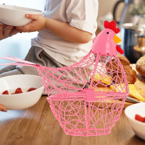 Cesta para huevos de hierro multifunción y estable para almacenamiento en la cocina 6