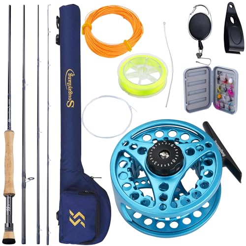Sougayilang 5/6 Fly Fishing Combo 9ft Graphite Rod & Reel