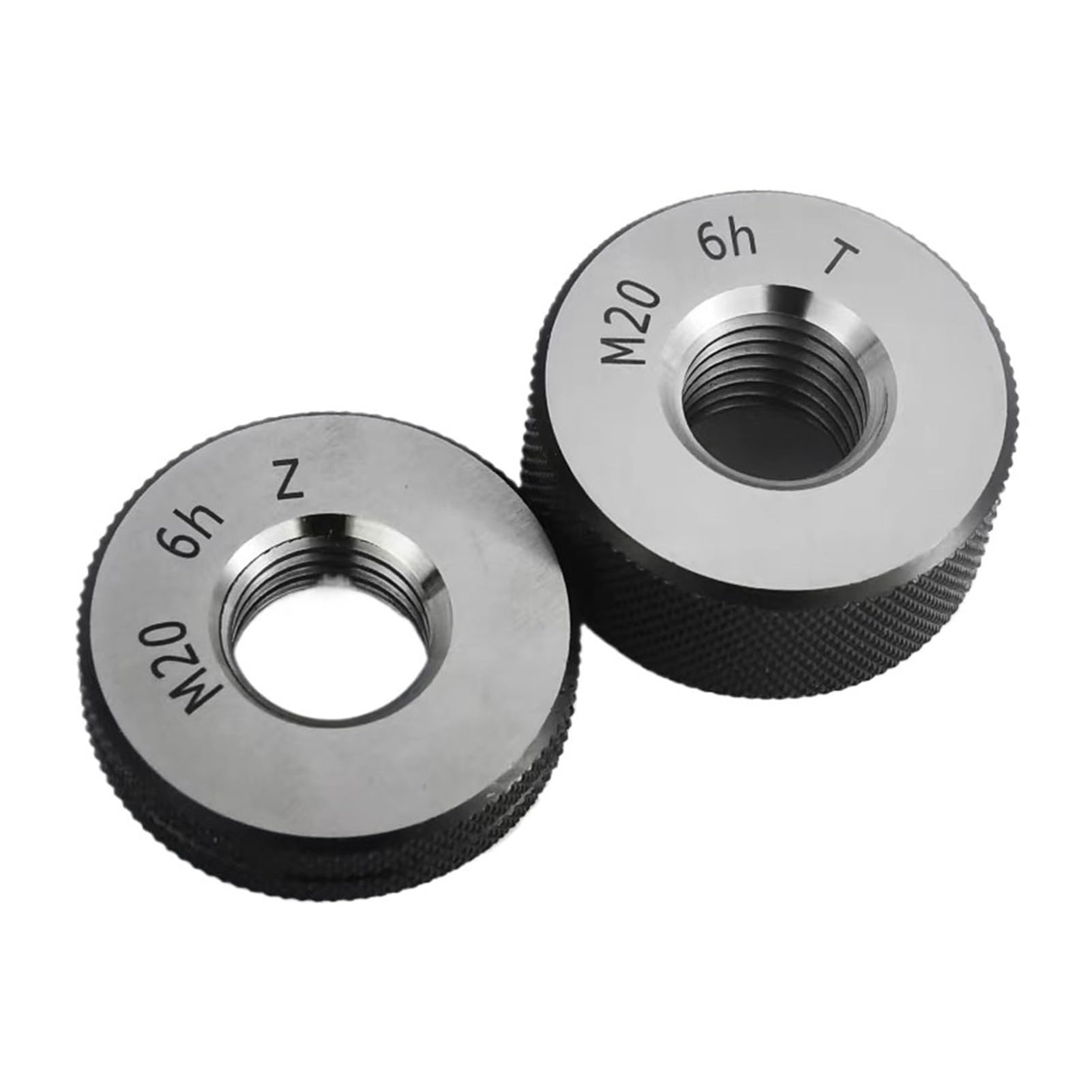 Gewindelehrring， Metrisches Gewinde-Ringlehren-Set M15-M40 X1,5 6H GO NOGO for Außengewinde(M20X1.5 6H)