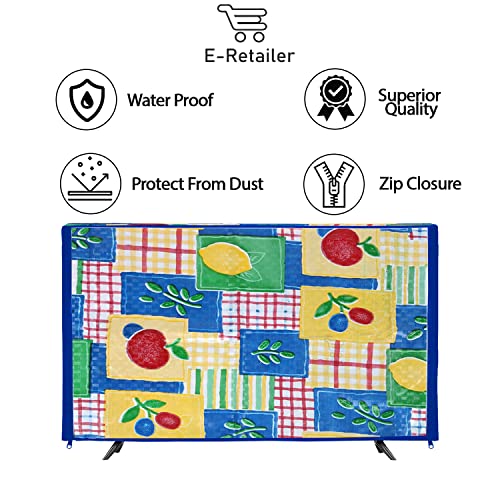 Image of Transparent LCD /LED T.V Protector Cover with Zipper Enclosure for 42 Inch Suitable for All Major Brand & Model (Color-Blue, Size-39x3x24 Inches)