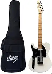 Guitarra Telecaster Seven Stc-307LH Canhoto Branca C/Bag