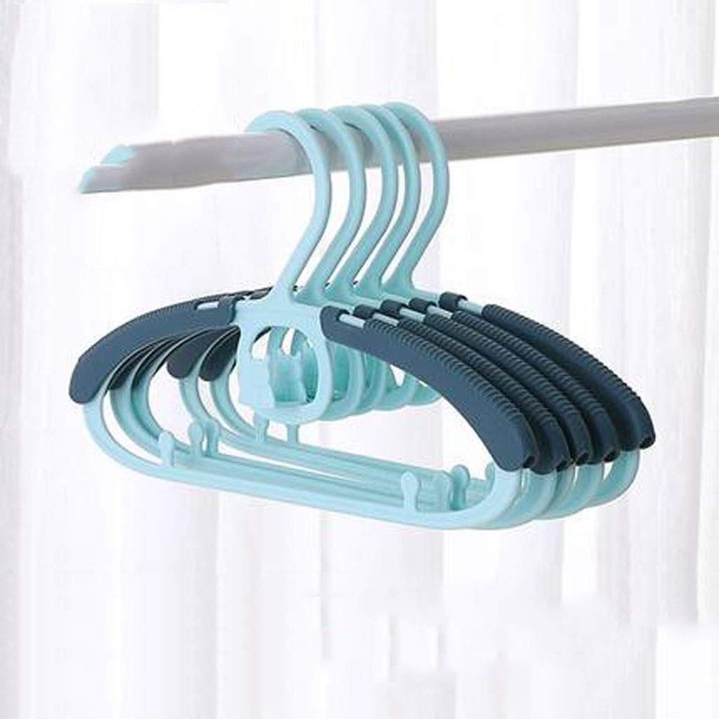 MOBYGKFY 5/10pcs Children's Clothes Rack Cute Kids Hangers Retractable Thicken Non-slip Plastic Children's Drying Rack for Saving Space in The Closet(3-pack,Quantity 5)