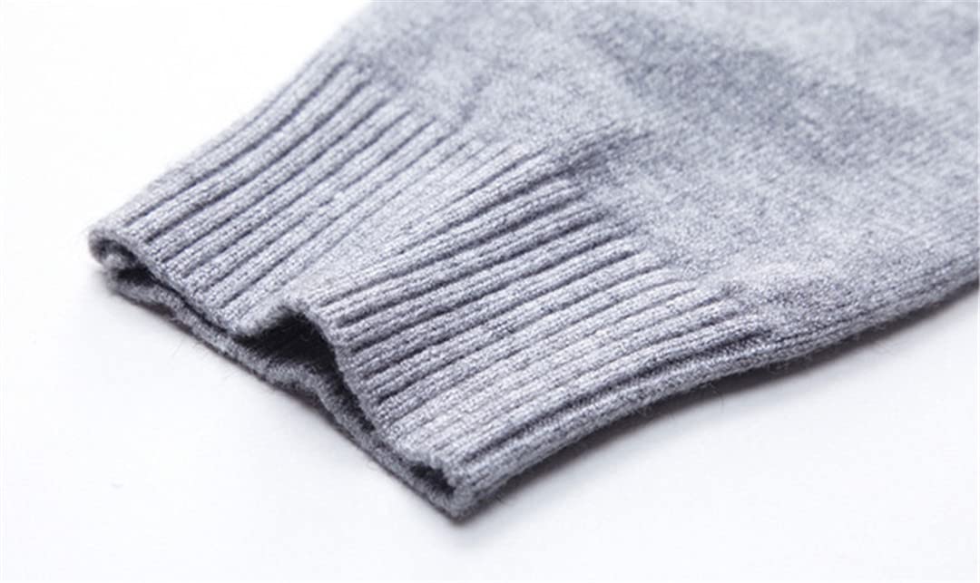 Hamthuit Suéter de cuello alto para hombre de invierno suéter de punto delgado suéteres de los hombres casuales elásticos de cuello alto suéteres