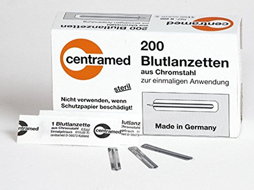 Blutlanzetten, Einmal Lanzetten für Blutentnahme Insulin Lanzette VE=200 Cover