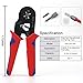 QASYKSLQ Crimping Plier Insulated Terminal Boxed Crimp Terminal Wire Crimping Pliers Tool Kit CableFerrule Wire Connector(2120-Black-6-6)