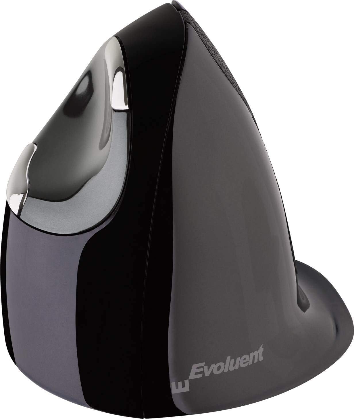 Evoluent VMDSW Mouse verticale D piccolo mouse ergonomico per mano destra con ricevitore USB wireless e panno in microfibra Jestik - Value Bundle