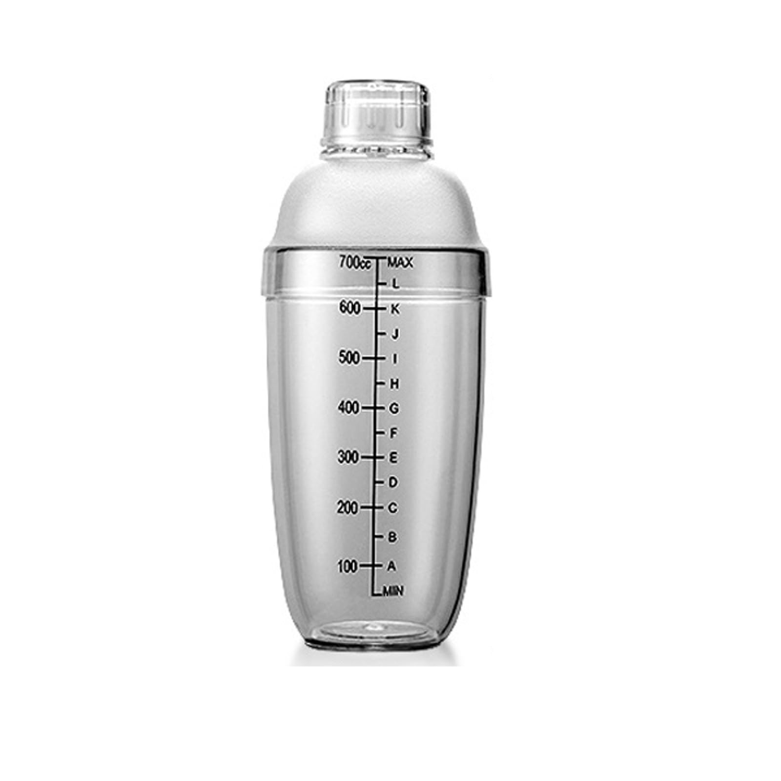 Cocktail Shaker 1PCS 350ml/530ml/700ml/1000ml Cocktail Shaker Home Bar Utensilien Kunststoff Schütteln Tasse Wein Trinken Mixer Schütteln Flasche Cocktail Set (Color : 700ML)
