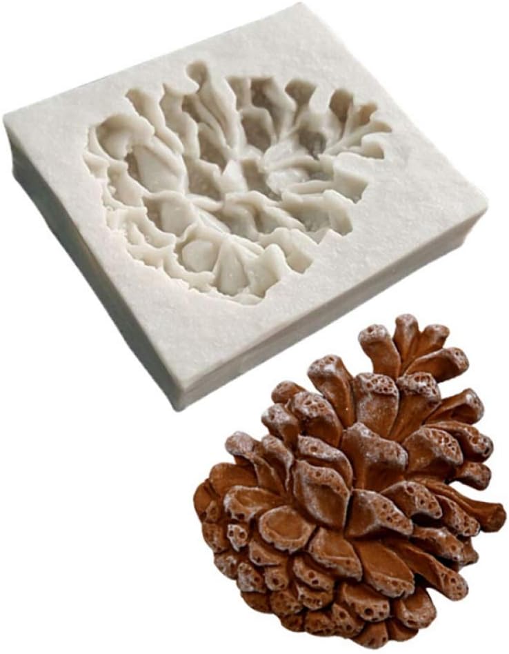 Cute Christmas Echinacea Pinecone DIY 3D Silicone Mold Making Ice Blocks Candy Fondant Chocolates Soaps Cake Decorating Tool Mousse Jelly Candles