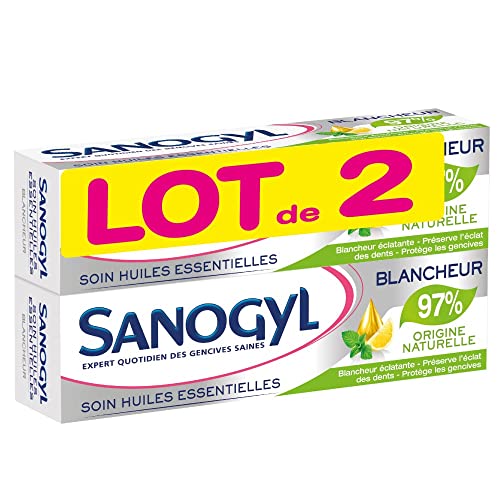 Dentifrice Sanogyl Blancheur et Huiles Essentielles pour éliminer les taches jaunes de café