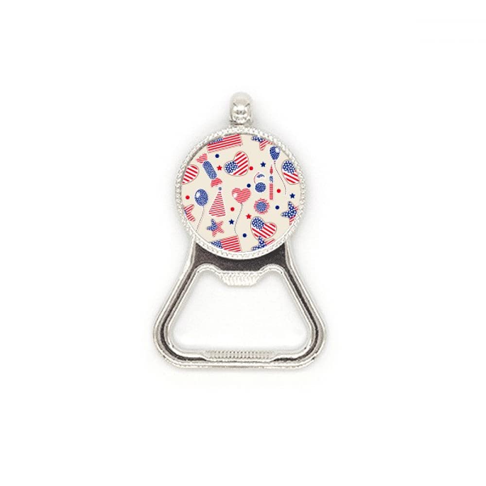 Décapsuleur de bouteille ballon américain drapeau cœur idée cadeau originale