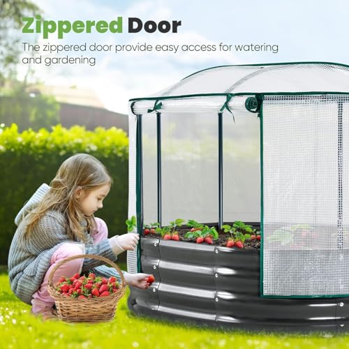 King Bird Raised Garden Bed with Cover 4x3x1 ft by KING BIRD - Used condition - Image 4