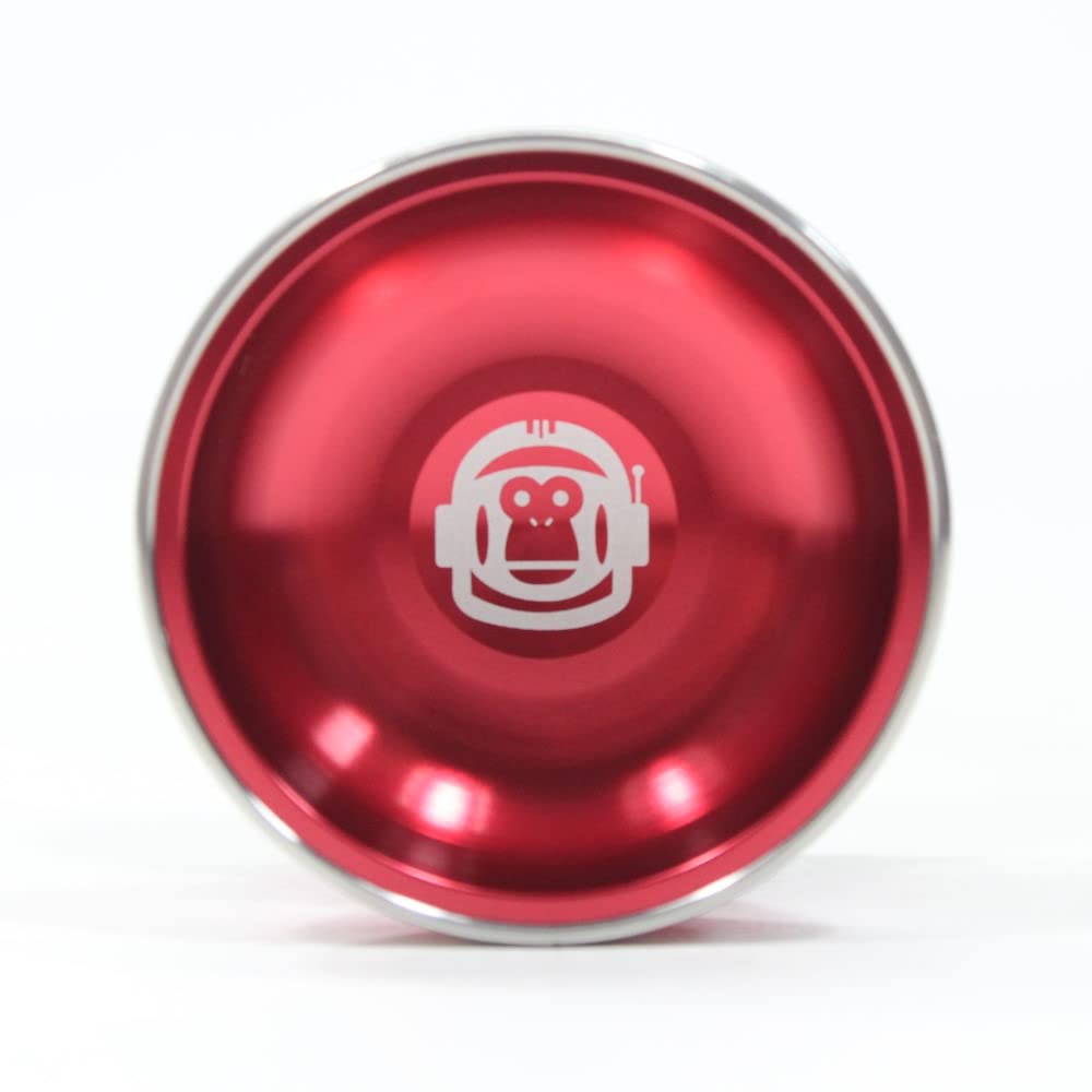 Spintastics Space Monkey Yo-Yo - Unresponsive or Responsive Play - Bi-Metal Yo-Yo (Red)