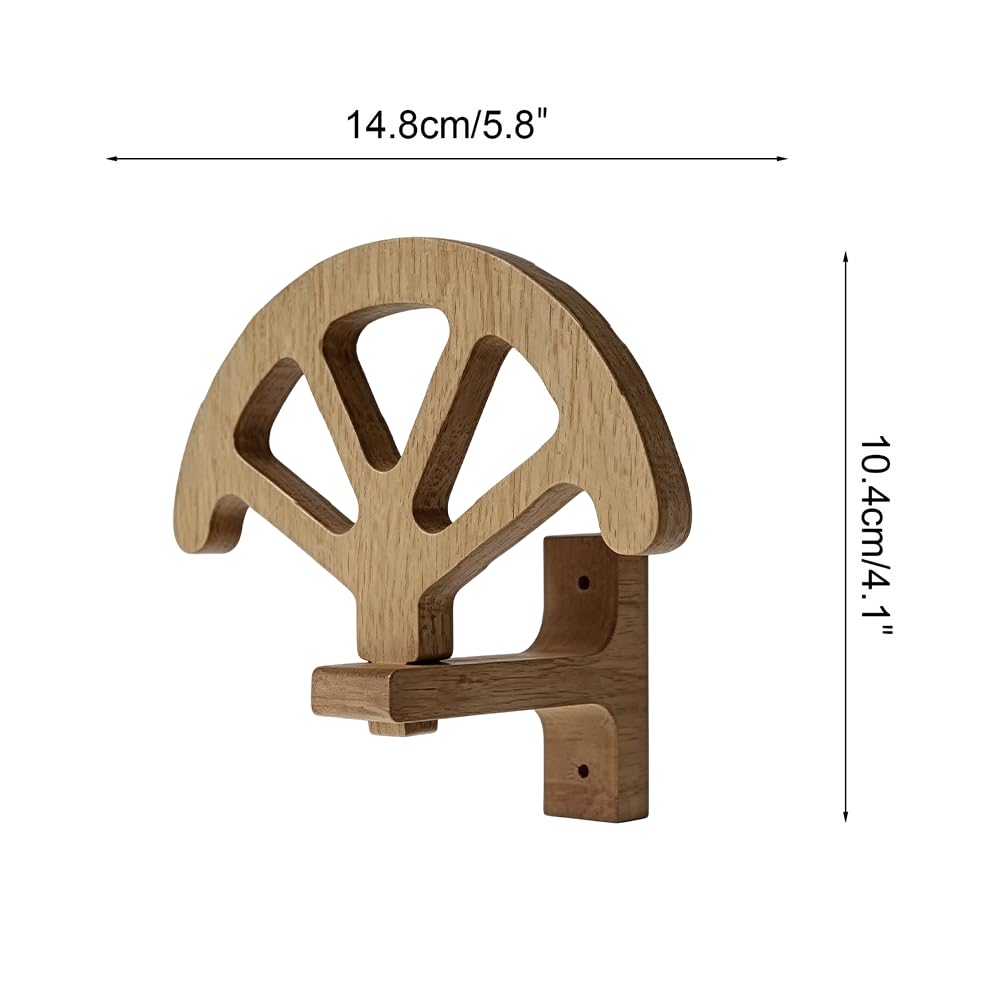 MiOYOOW Ganci per Cappelli in Legno, Supporto per Cappello da Parete con 3 Fibbie Regolabili, Rustico Organizzatore Berretti da Baseball con Visiera, per Piccoli Accessori, Borse, Cuffie
