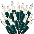 Christmas Lights, 150 Count 33 FT Christmas Mini String Lights, Green Wire Fairy Lights, 120V UL Certified Connectable Xmas Tree Lights for Patio, Holiday, Party, Outdoor Indoor Decoration, Warm White