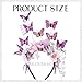 KorViSHOW Purple Butterfly Fascinator Headband - Monarch Flower Crown Headpiece Tea Party Fascinator Headbands Butterfly Hair Accessories for Women Lady Kentucky Halloween Carnival Costume Headwear