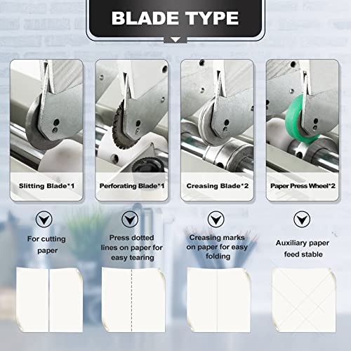 Mxmoonant 3-In-1 Electric Creasing Machine 18 1/2"(470Mm) Paper Creaser Scorer Perforator Cutter For Cards Invitations Tickets #TOP1