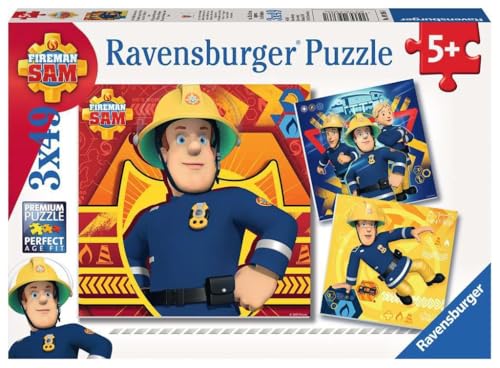 Ravensburger - 09386 - Puzzle - en Danger, Appelez Sam - 3 x 49 pièces