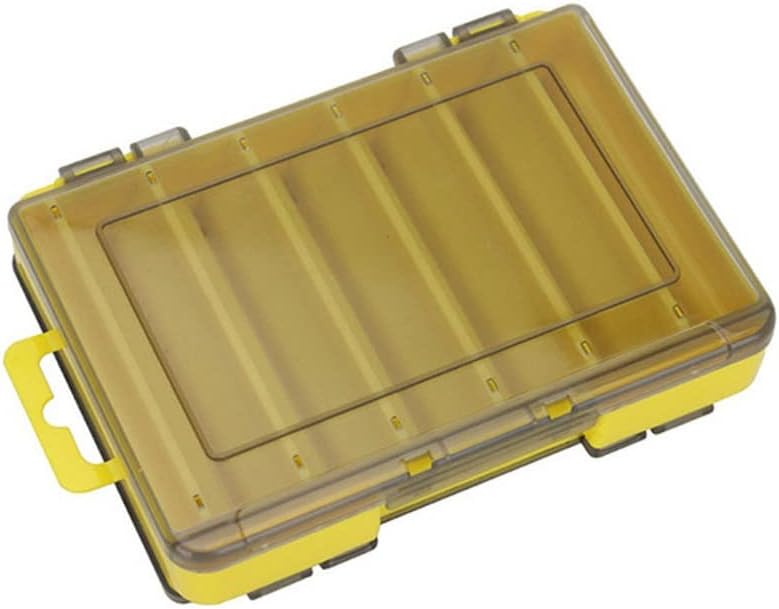 フィッシングボックスコンパートメント フィッシングアクセサリー ルアーフックボックス 収納 両面高強度釣りタックルボックス(Dスモー