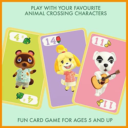 Waddingtons Number 1 WHOT! Card Game - Animal Crossing, Multicolor, WM02109-EN1-12