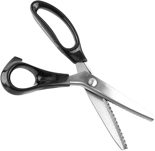 5Mm Pinking Shears for Fabric Ultra Sharp, Fabric Decorative Round/Triangle Edge Stainless Steel Pinking Shears