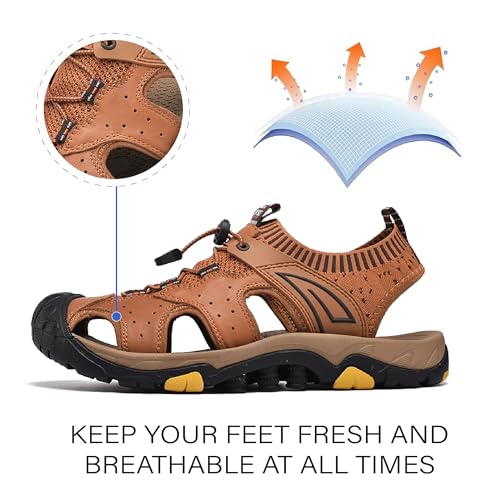 Asifn Men's Closed-toe Sandals For Outdoor Activities Beach Shoes Lightweight And Comfortable Fisherman Shoes Hiking And Casual Wear3