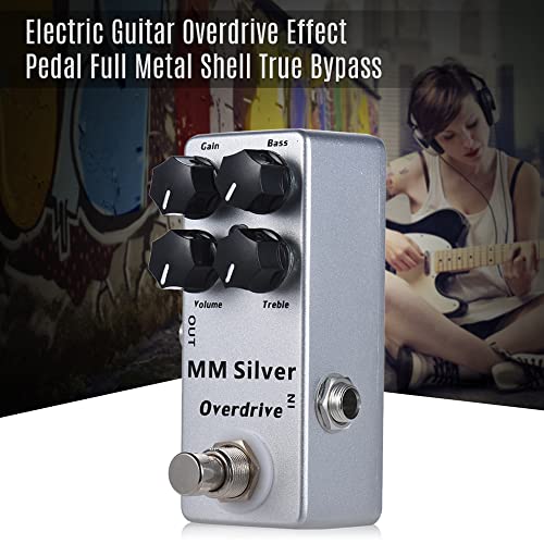 SHUIYUE MM Silver Pédale d’effet Overdrive pour Guitare électrique Full Metal Shell True Bypass,Pédale d’effet - Les Beatles, Paul McCartney, John Lennon, RIngo Starr, George Harrison SHUIYUE MM Silver Pédale d'effet Overdrive pour Guitare électrique Full Metal Shell True Bypass,Pédale d'effet – Image 3
