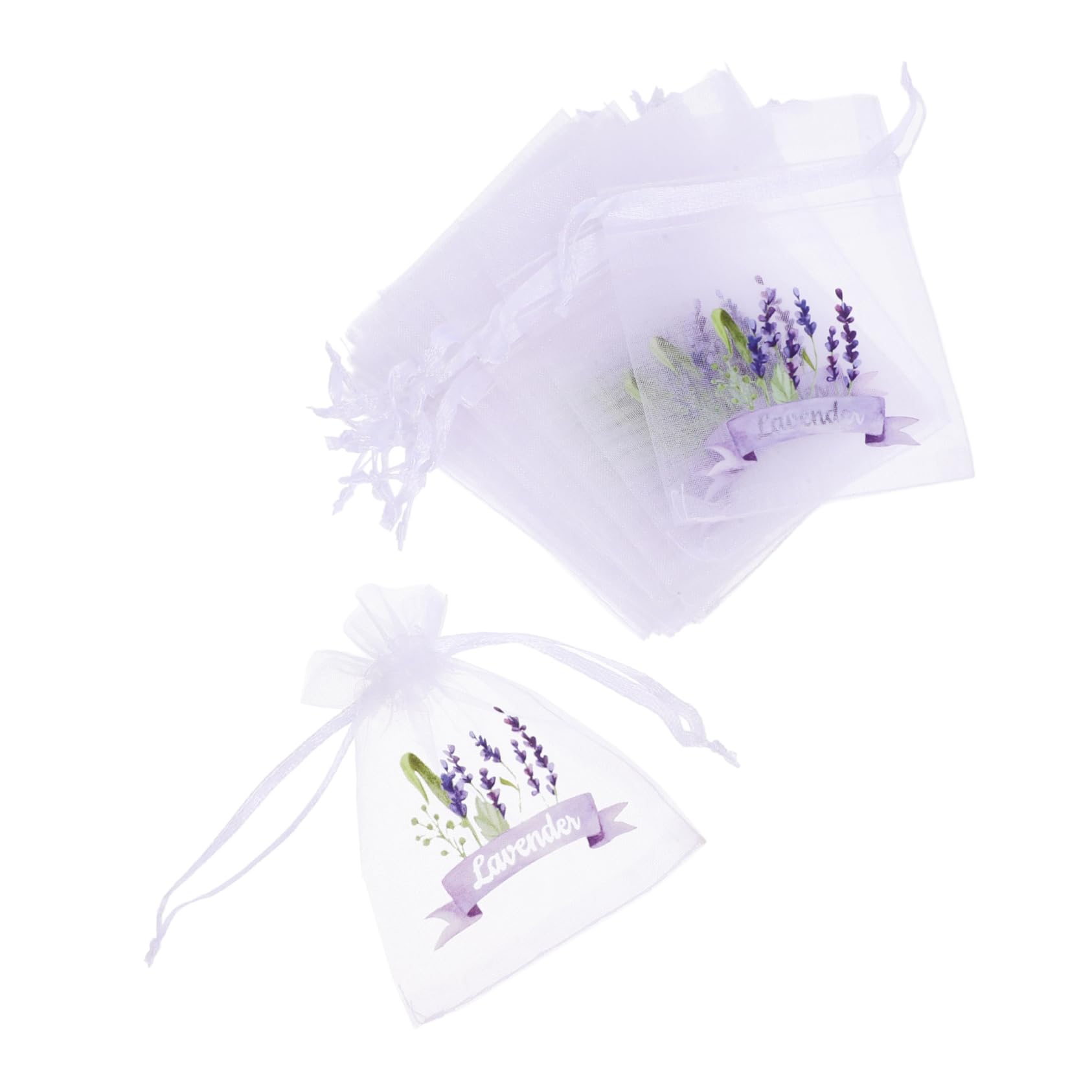 Happyyami Small Drawstring Bag Sachets 20pcs Empty Sachet Bags for Lavender Decor