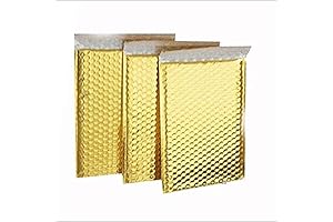 ProLine Matte Metallic Gold Bubble Padded Mailers 8.5x12 Inch (10 Pack)