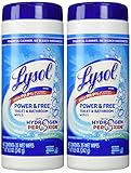 Lysol Power & Free Toilet And Bathroom Cleaner Wipes
