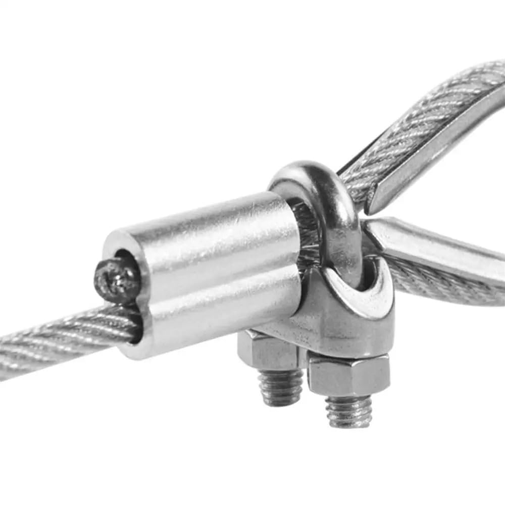 Manicotti a crimpare in alluminio per cavi metallici, puntali a crimpare a 8 fori a doppio foro, M1-M12, 30 connettori M3 per applicazioni pesanti