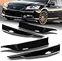Q1-Tech Front Rear Bumper Lip fit for compatible with 2013-2015 Honda Accord 4-DOORSedan Only, Front Bumper Lip Spoiler Air Chin Body Kit Splitter Painted Glossy Black ABS, 2014 (HFP-Style)