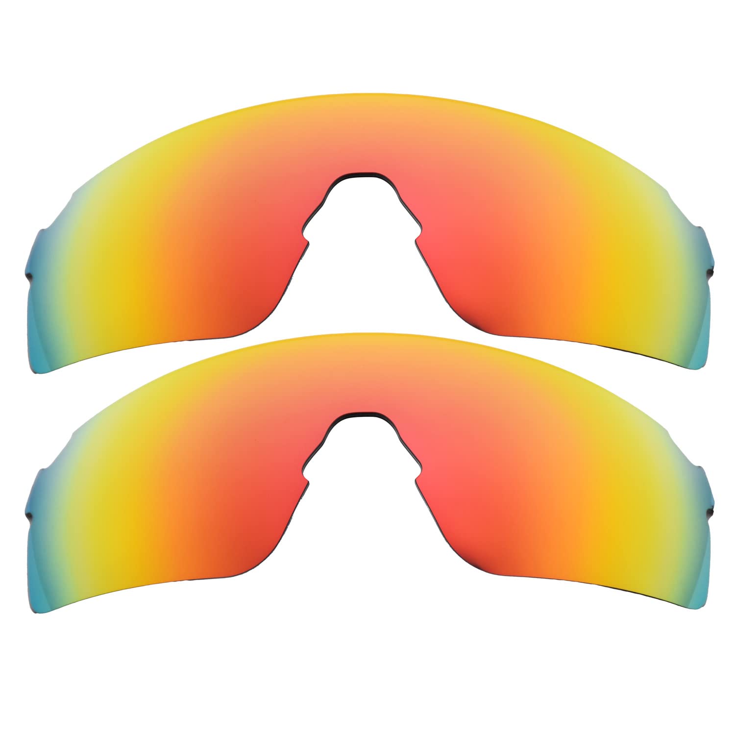 2 kompatible Ersatzklingen für Oakleys EVZero rot polarisiert, rot, Einheitsgröße