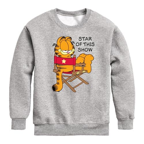 HYBRID APPAREL - Garfield - Star of This Show - Toddler & Youth Crewneck Fleece Sweatshirt