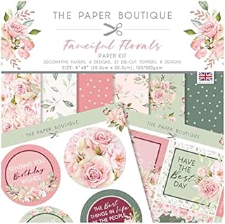 The Paper Boutique - Fanciful Florals - Paper Kit, Multicoloured,8 x 8 inches,PB1875